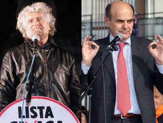 Bersani, Grillo e� Lampedusa