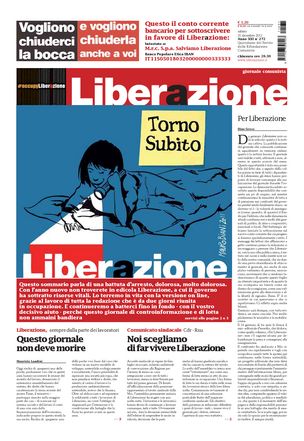 Liberazione... tornate subito!